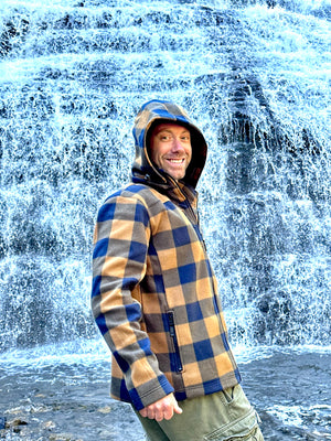 BROWN COQ DES BOIS Checkered Jacket (LOOSE FIT)