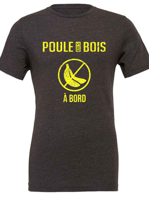 T-Shirt CHARCOAL NO BANANA À BORD