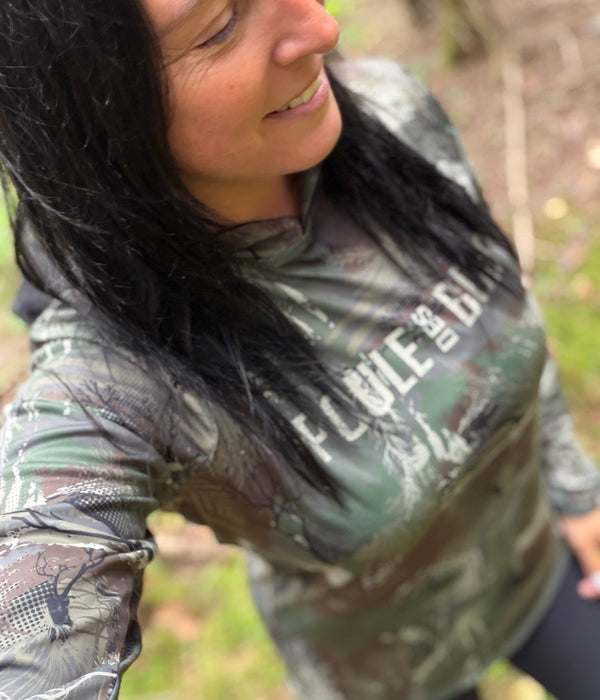 HOODIE LÉGER PDB CAMO filet anti-moustiques FEMME édition 2026