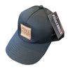 Casquette à Couette Noire Logo FAUX Cuir