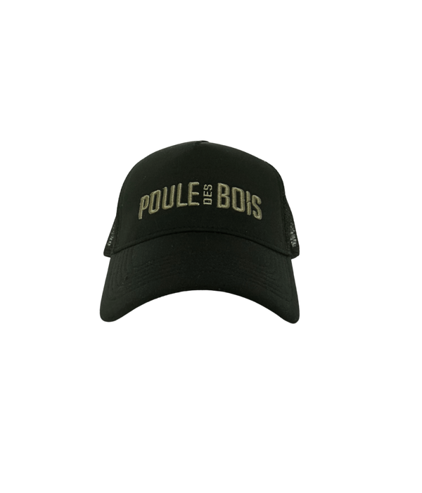 Casquette à Couette NOIR Logo BRODÉ OLIVE
