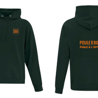 HOODIE CLASSIQUE VERT-ORANGE