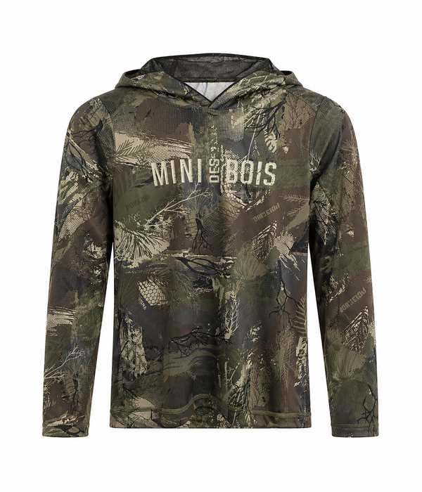 JUNIOR Mini des Bois- HOODIE PDB CAMO LT  filet anti-moustiques