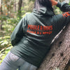 HOODIE CLASSIQUE VERT-ORANGE