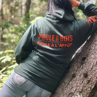 HOODIE CLASSIQUE VERT-ORANGE