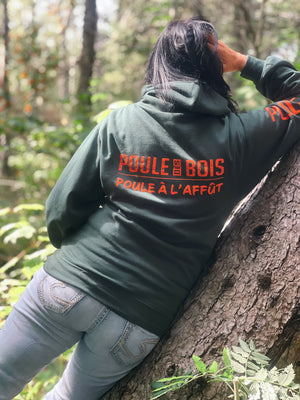 HOODIE CLASSIQUE VERT-ORANGE