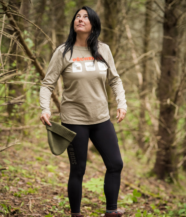 Chandail manches longues SAUGE - CHASSEUSE