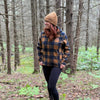 Veste à Carreaux FEMME BROWN