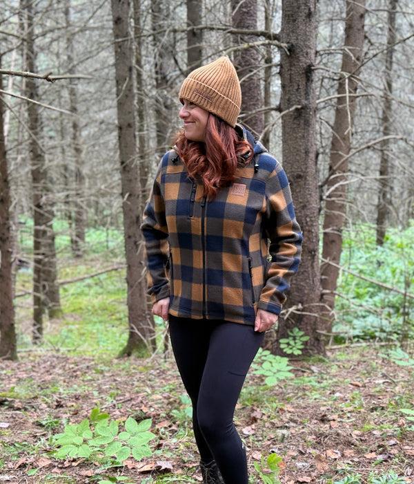 Veste à Carreaux FEMME BROWN