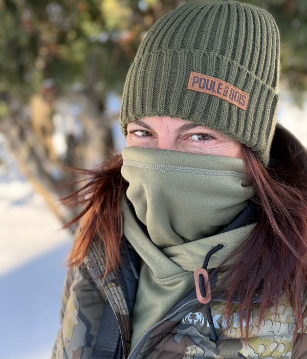 Foulard TUBE BANDIT RÉVERSIBLE OLIVE (ENVOI SEMAINE 20 AVRIL)