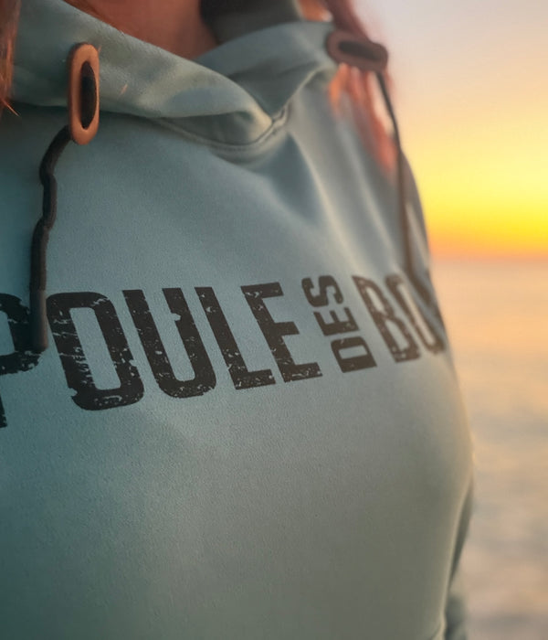 HOODIE À COUETTE YUMA COULEUR SARCELLE (ENVOI SEMAINE DU 20 AVRIL)