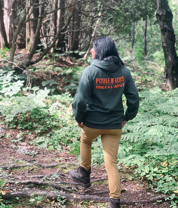 HOODIE CLASSIQUE VERT-ORANGE