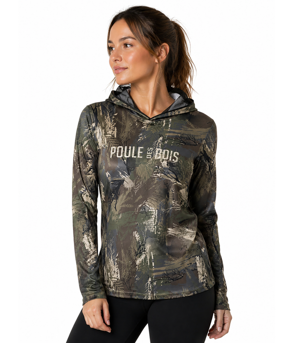 HOODIE LÉGER PDB CAMO filet anti-moustiques FEMME édition 2026