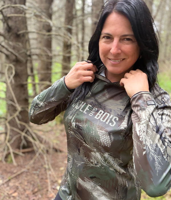 HOODIE LÉGER PDB CAMO filet anti-moustiques FEMME édition 2026