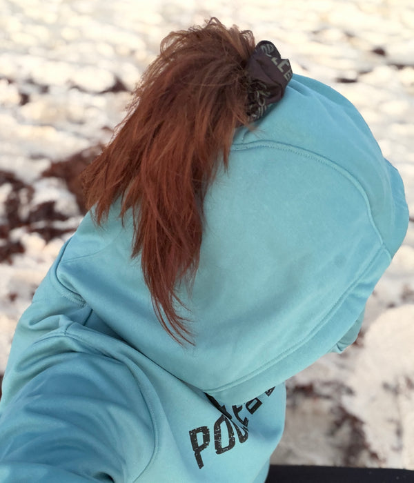 HOODIE À COUETTE YUMA COULEUR SARCELLE (ENVOI SEMAINE DU 20 AVRIL)