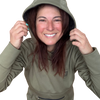 HOODIE À COUETTE ELVA OLIVE
