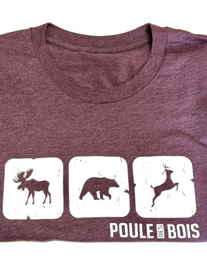 T-shirt unisexe 2026 PDB MAROON
