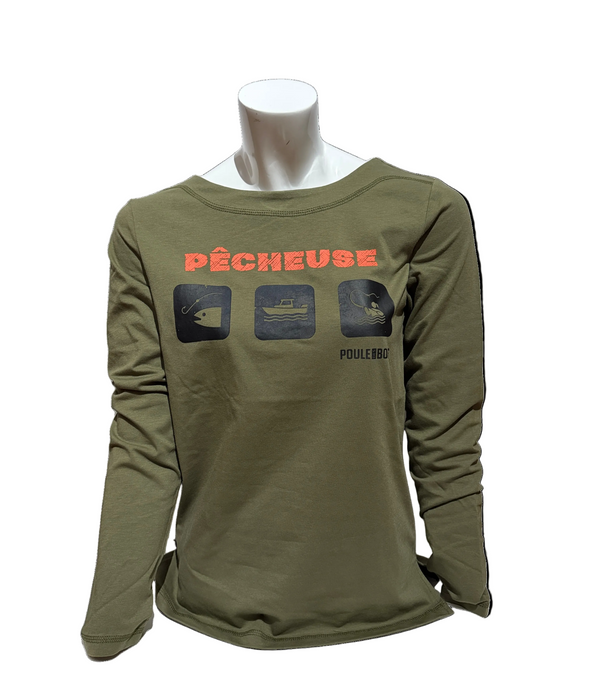 Chandail manches longues OLIVE - PÊCHEUSE ENVOI 2 NOVEMBRE