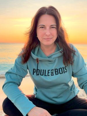 HOODIE À COUETTE YUMA COULEUR SARCELLE (ENVOI SEMAINE DU 20 AVRIL)