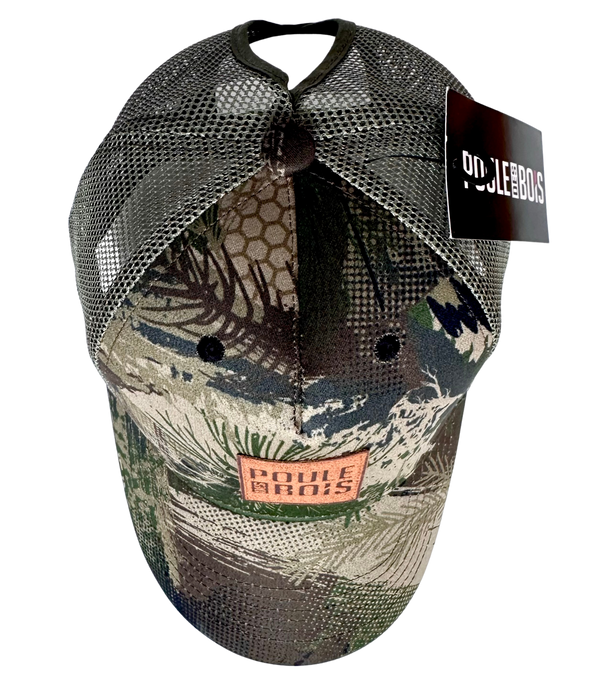 CASQUETTE À COUETTE CAMO PDB FILET OLIVE ENVOI LA SEMAINE DU 21 MARS