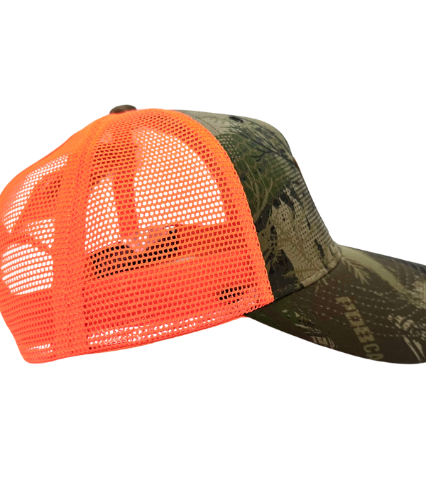 CASQUETTE À COUETTE CAMO PDB FILET ORANGE ENVOI LA SEMAINE DU 21 MARS