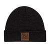 Tuque NOIRE Logo Cuir CASEPACK 6