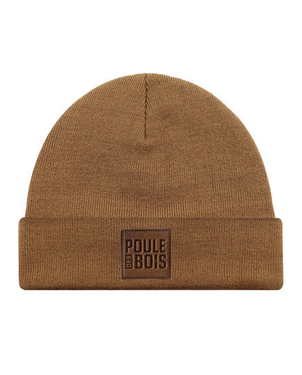 Tuque POULE des BOIS BROWN Logo Cuir CASEPACK 6