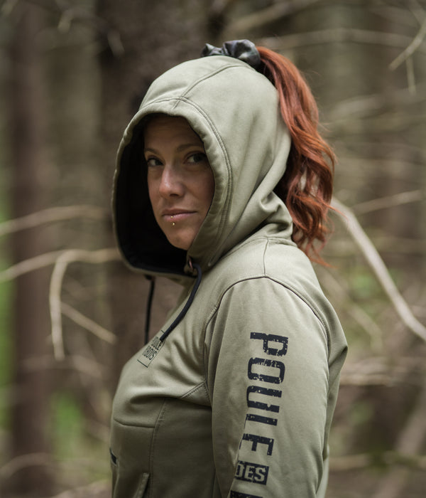 HOODIE À COUETTE ELVA OLIVE