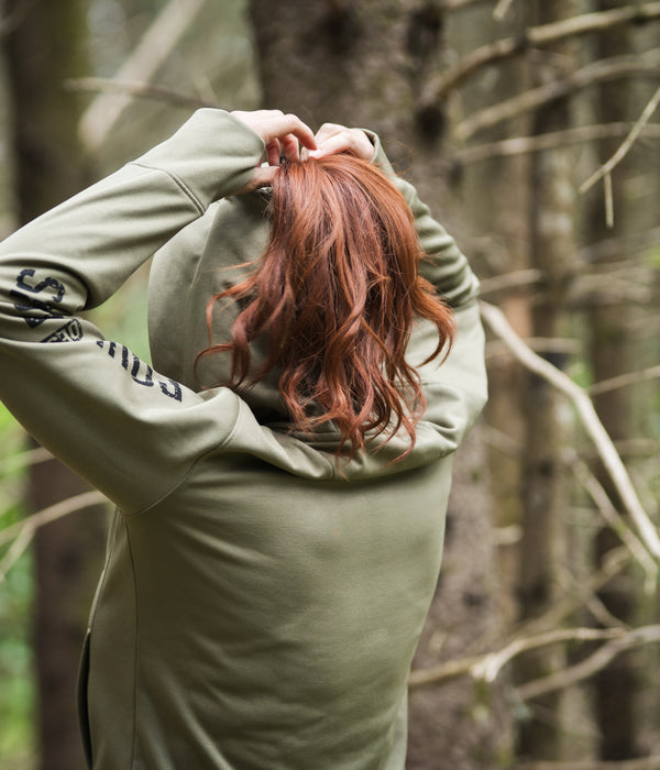 HOODIE À COUETTE ELVA OLIVE