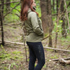 HOODIE À COUETTE ELVA OLIVE
