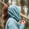 HOODIE À COUETTE YUMA COULEUR SARCELLE