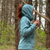 HOODIE À COUETTE YUMA COULEUR SARCELLE