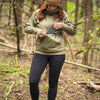 HOODIE À COUETTE ELVA OLIVE