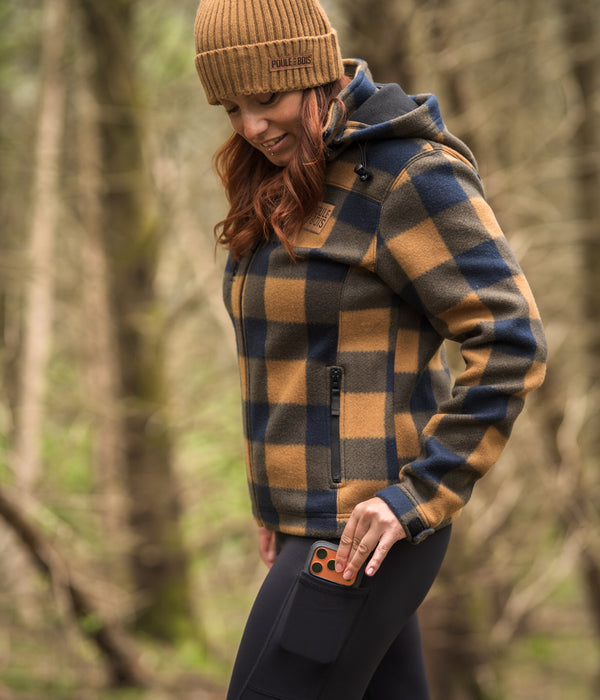 Veste à Carreaux FEMME BROWN