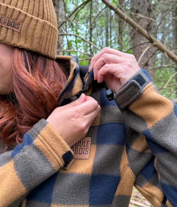 Veste à Carreaux FEMME BROWN