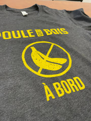 T-Shirt CHARCOAL NO BANANA À BORD