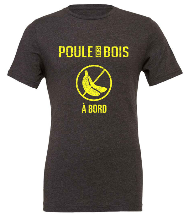 T-Shirt CHARCOAL NO BANANA À BORD
