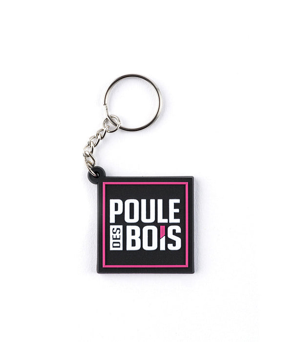 PINK LOGO SQUARE key ring