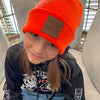 ORANGE beanie hat